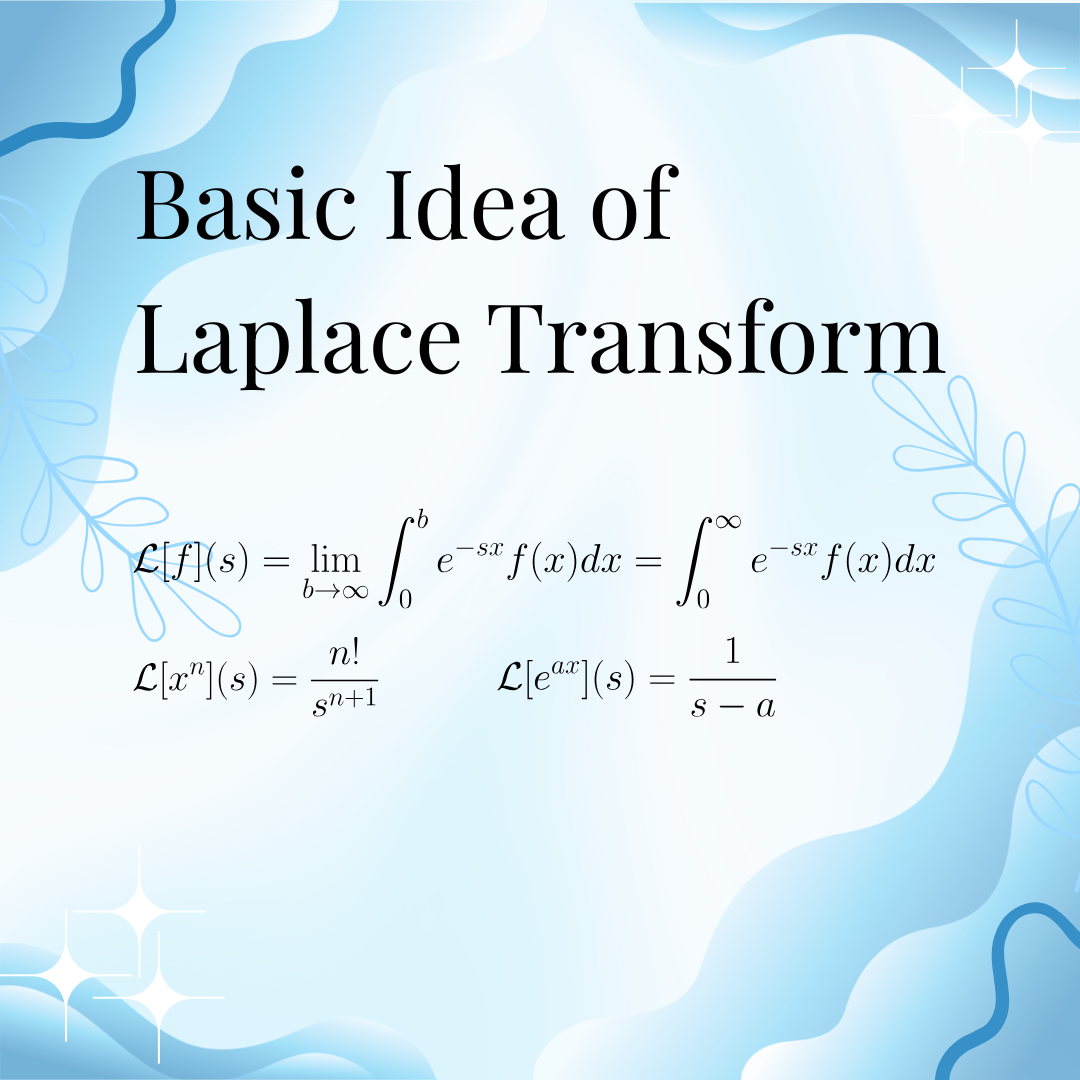 ODEs 4-1: Basic Idea of Laplace Transform