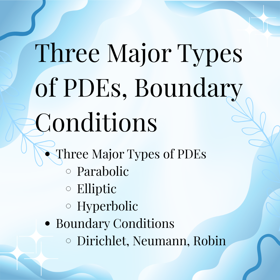 ODEs 7-1 (PDEs): Three Major Types of PDEs, Boundary Conditions